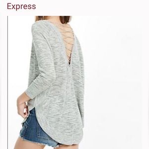 Express Womens XS Sweater Cras Cross Back Detail